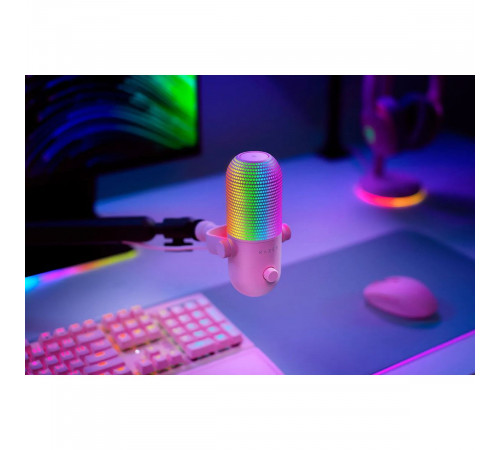 Микрофон проводной Razer Seiren V3 Chroma, розовый