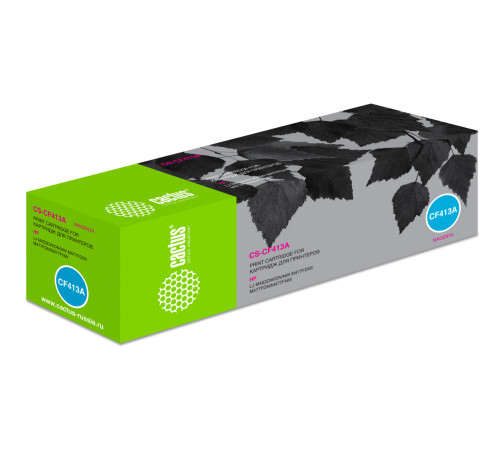 Картридж Cactus CS-CF413A CF413A для HP LJ M452DW/DN/NW M477FDW/M477FD, пурпурный (2300 стр.)