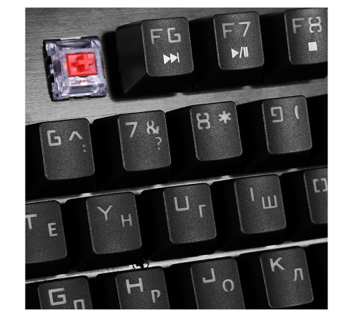 Клавиатура проводная игровая SVEN KB-G9700, 104 клавиши, +12Fn, RED switch, RGB, черный