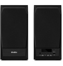 Акустическая система SVEN MC-10, 2.0, 2x25Вт (RMS), FM-тюнер, USB/microSD, дисплей, пульт ДУ, Bluetooth, чёрный