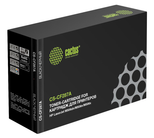 Картридж Cactus CS-CF287A CF287A для HP LJ M506dn/M506n/M506x (9000 стр.)
