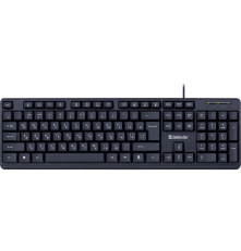 Клавиатура проводная Defender Daily HB-162 RU, 104 клавиши+FN, 1.8 м, черный