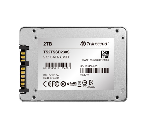 Твердотельный накопитель Transcend SSD230S, 2TB, 2.5"