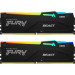 Модуль оперативной памяти Kingston 64GB FURY Beast Black RGB EXPO DDR5 6000Mhz DIMM Unbuffered DIMM (Kit 2*32GB) 2RX8 36-38-38 1.35V 288-pin 16Gbit