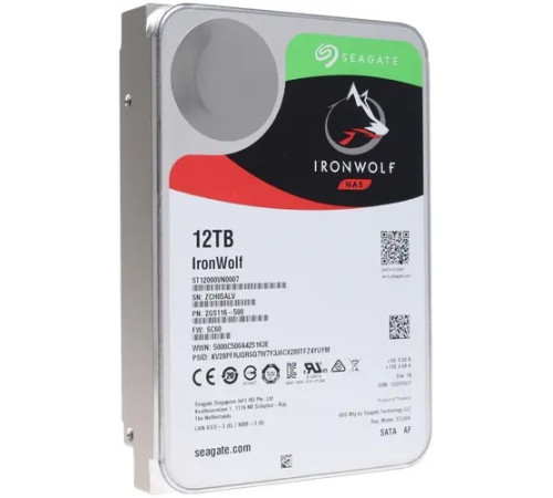 Жесткий диск 12TB Seagate IronWolf ST12000VN0007