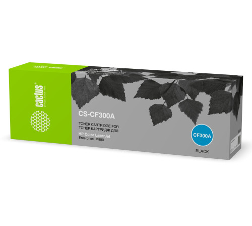 Картридж Cactus CS-CF300A CF300A для HP CLJ Ent M880, черный (29500 стр.)