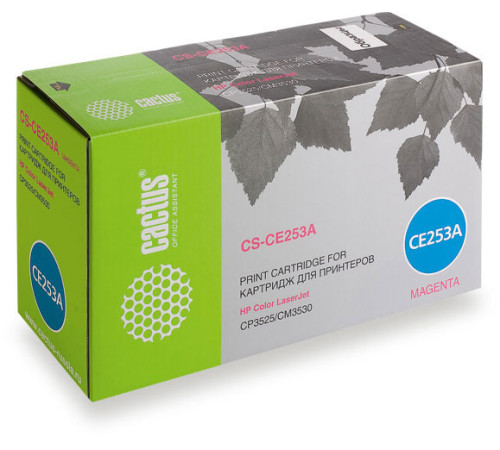 Картридж Cactus CS-CE253A CE253A для HP CLJ CP3525/ CM3530, пурпурный (7000 стр.)