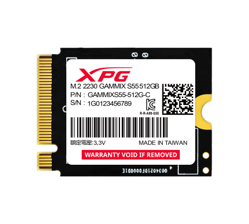 Твердотельный накопитель ADATA GAMMIX S55, 2TB, M.2(22x30mm)