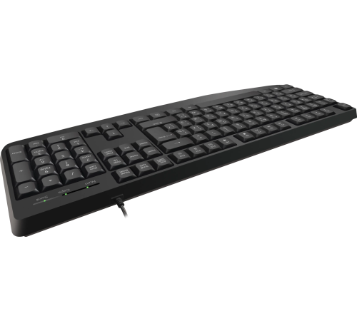 Клавиатура проводная Defender Atom HB-546 RU,104+FN, 1.8 м, черный