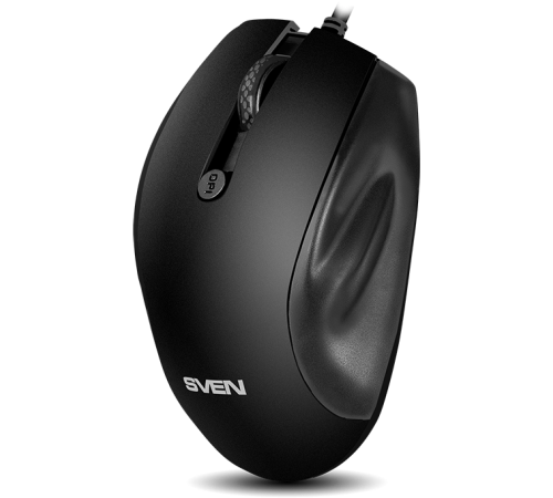 Мышь проводная SVEN RX-113, 6 кнопок, 800-2000 dpi, Soft Touch, 1.5 м, USB, чёрный