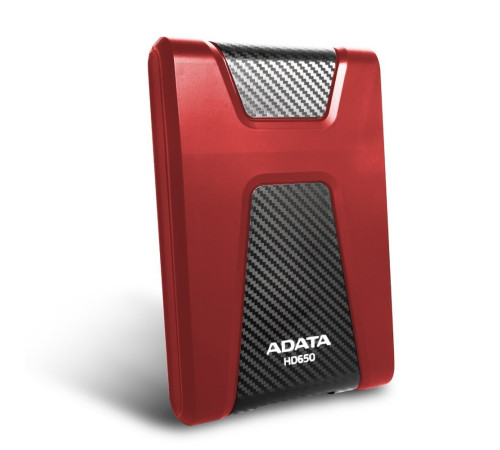 Внешний жесткий диск 1TB ADATA HD650, USB 3.1, красный/черный
