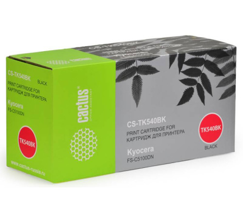 Картридж Cactus CS-TK540Bk для Kyocera FS-C5100DN, черный (5000 стр.)