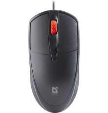 Мышь проводная Defender Icon MB-057, 3D, бесшумная, 1000 dpi, 1.8 м, черный