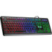 Клавиатура проводная игровая Defender Raid GK-778DL RU, подсветка, Rainbow, 104 клавиши, черный