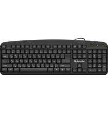 Клавиатура проводная Defender Office HB-910 RU, полноразмерная, черный
