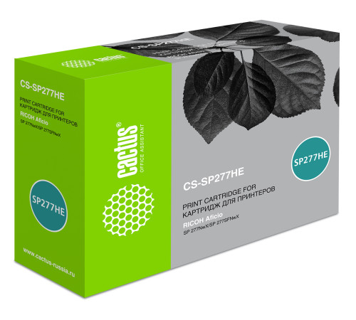 Картридж Cactus CS-SP277HE 408160 для Ricoh Aficio SP 277NwX/SP 277SFNwX (2600 стр.)