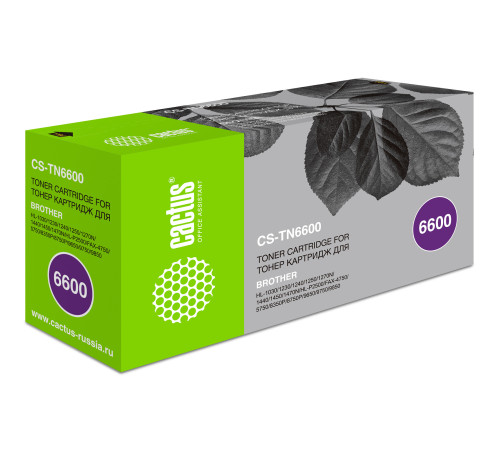 Картридж лазерный Cactus CS-TN6600 TN-6600 для Brother HL-1030/1230/1240/1250/1270 (6000стр.)
