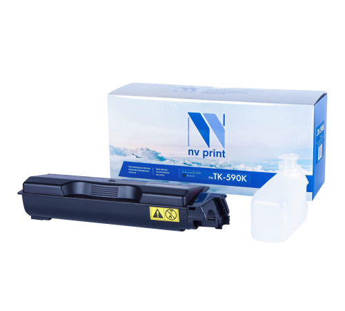 Тонер-картридж NVP NV-TK-590 для Kyocera FS-C5250DN/ C2026MFP/ C2026MFP+/ C2126MFP/ C2126MFP+/ C2526MFP/ C2626MFP/ Ecosys P6026cdn, черный (7000 стр.)