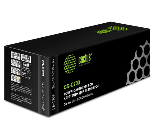 Картридж Cactus CS-C703 703 для Canon LBP2900/3000Series (2000 стр.)