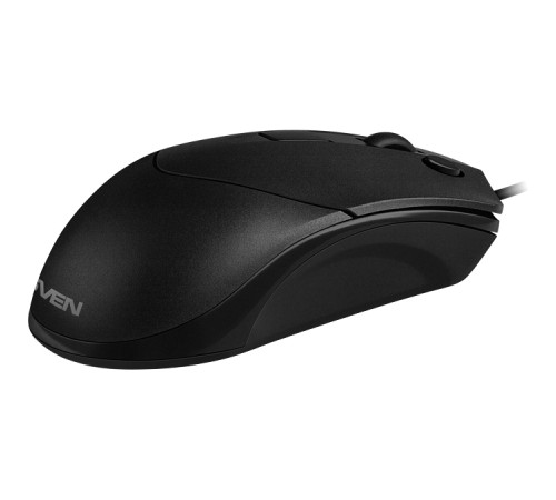 Мышь проводная SVEN RX-100, 6 кнопок, 1000-400 dpi, черный