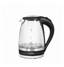 Чайник EVELUX EWK 0904 G, стекло, черный