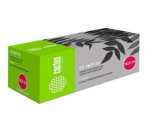 Картридж Cactus CS-TK3170 TK-3170 для Kyocera Ecosys P3050dn/P3055dn/P3060dn (15500 стр.)