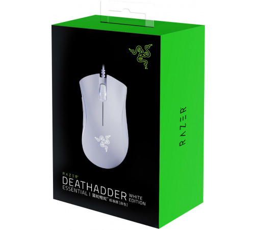 Мышь проводная игровая Razer DeathAdder Essential - White Ed., белый