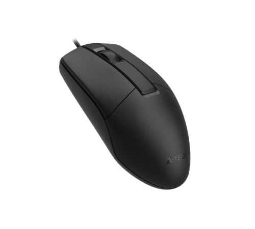 Мышь проводная A4Tech OP-330S, 1200 dpi, USB, 3 кнопки, черный