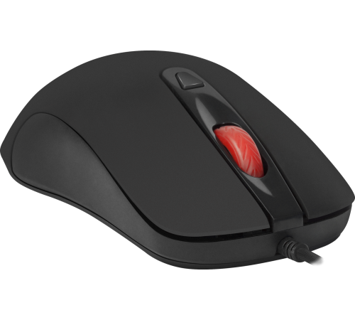 Мышь проводная Defender Ultra Classic MB-280, 7 цветов, 4 кнопки, 1000/1200dpi, черный