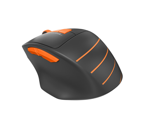 Мышь беспроводная A4Tech Fstyler FG30S, 2000dpi, USB, 6 кнопок, серый/оранжевый