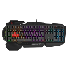 Клавиатура проводная игровая A4Tech B310N, мультимедийная, USB, LED, 1.8 м, черный