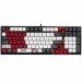 Клавиатура проводная игровая A4Tech S98 Naraka, механическая, USB, LED, черный/красный