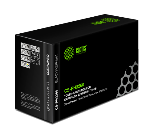 Картридж Cactus CS-PH3260 106R02778 для Xerox Phaser 3052/3260/WC 3215 (3000 стр.)