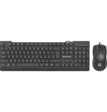 Комплект (клавиатура + мышь) проводной Defender York C-777 RU, черный