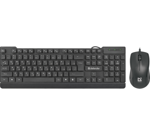 Комплект (клавиатура + мышь) проводной Defender York C-777 RU, черный