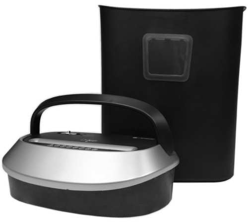 Уничтожитель документов ГЕЛЕОС УМ30-4, черный/серебристый