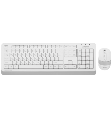 Комплект (клавиатура + мышь) беспроводной A4Tech Fstyler FG1010, USB, мультимедийный, белый/серый