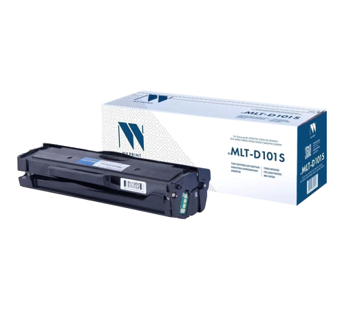 Тонер-картридж NVP NV-MLT-D101S для Samsung ML 2160/ 2162/ 2165/ 2165W/ 2167/ 2168/ 2168W/ SCX 3400/ 3400F/ 3405/ 3405F/ 3405FW/ 3405W/ 3407/ SF 760P (1500 стр.)
