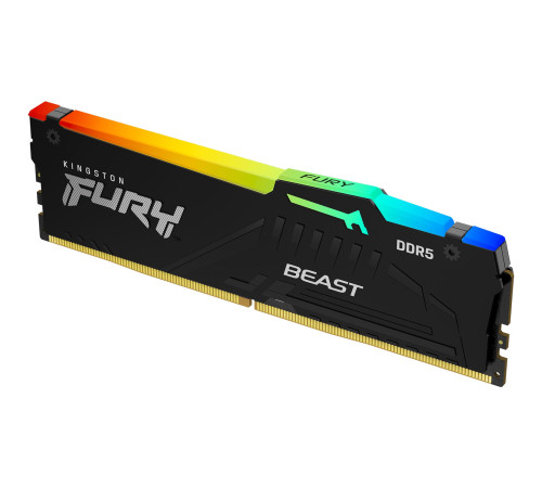 Модуль оперативной памяти Kingston 32GB FURY Beast RGB XMP DDR5 6400Mhz PC5-51200 CL32 DIMM