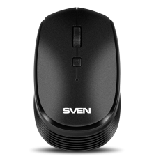 Мышь беспроводная SVEN RX-210W, 2.4 GHz, 4 кнопки, 800-1400 dpi, черный