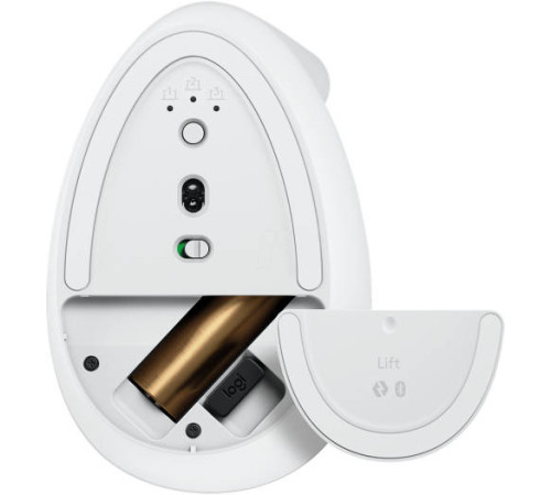 Мышь беспроводная Logitech LIFT OFF, белый/серый