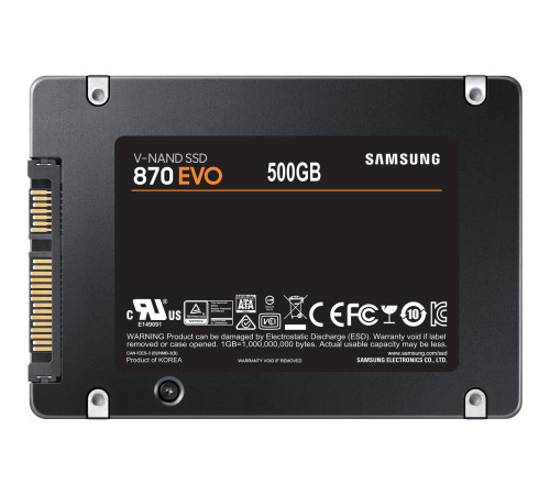 Твердотельный накопитель Samsung 870 EVO, 500GB, 2.5"