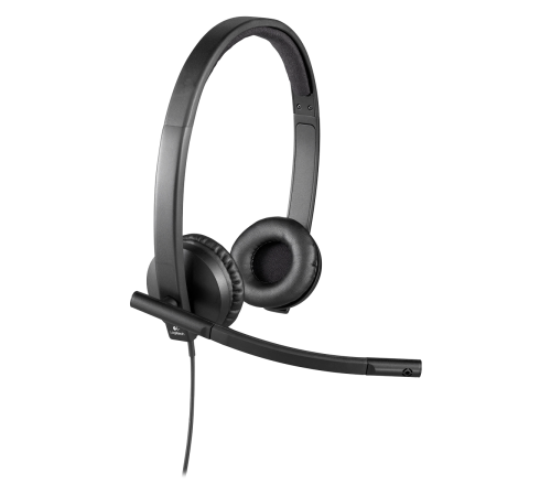 Гарнитура проводная Logitech H570E, USB,  Stereo, черный