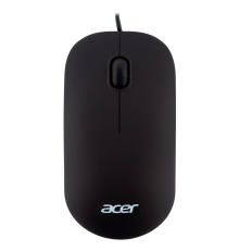 Мышь проводная ACER OMW122, 1200 dpi, soft-touch, 3 кнопки, черный