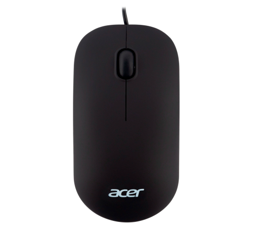Мышь проводная ACER OMW122, 1200 dpi, soft-touch, 3 кнопки, черный