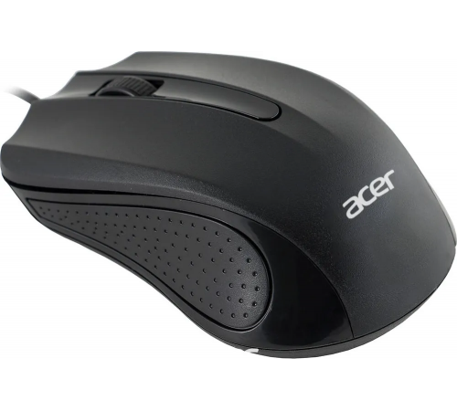 Мышь проводная Acer OMW010, 1200 dpi, USB, 3 кнопки, черный