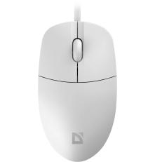 Мышь проводная Defender Azora MB-241, 3D, 1200 dpi, 1.8 м, белый