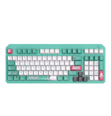 Клавиатура проводная игровая ASUS RA09 TUF GAMING K3 GEN II MIKU, зеленый