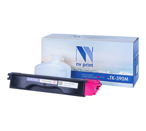 Тонер-картридж NVP NV-TK-590 для Kyocera FS-C5250DN/ C2026MFP/ C2026MFP+/ C2126MFP/ C2126MFP+/ C2526MFP/ C2626MFP/ Ecosys P6026cdn, пурпурный (5000 стр.)