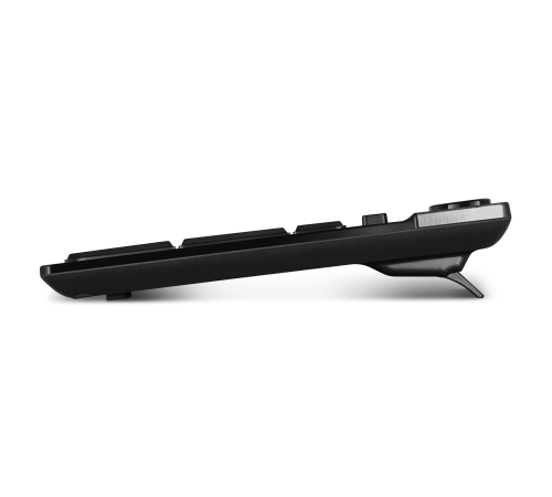 Клавиатура беспроводная SVEN KB-E5500W, 2.4 GHz, 115 клавиш, мультимедийная, черный/серебристый